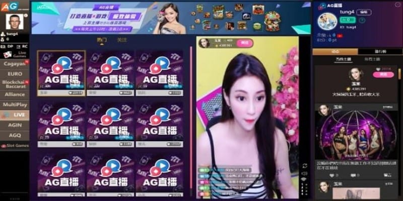Các nữ MC nhiệt tình tương tác cùng thành viên khi livestream Asia Gaming